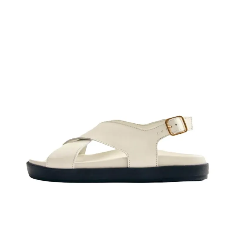 ALOHAS Nico Strap Sandals 3cm Women's White-0