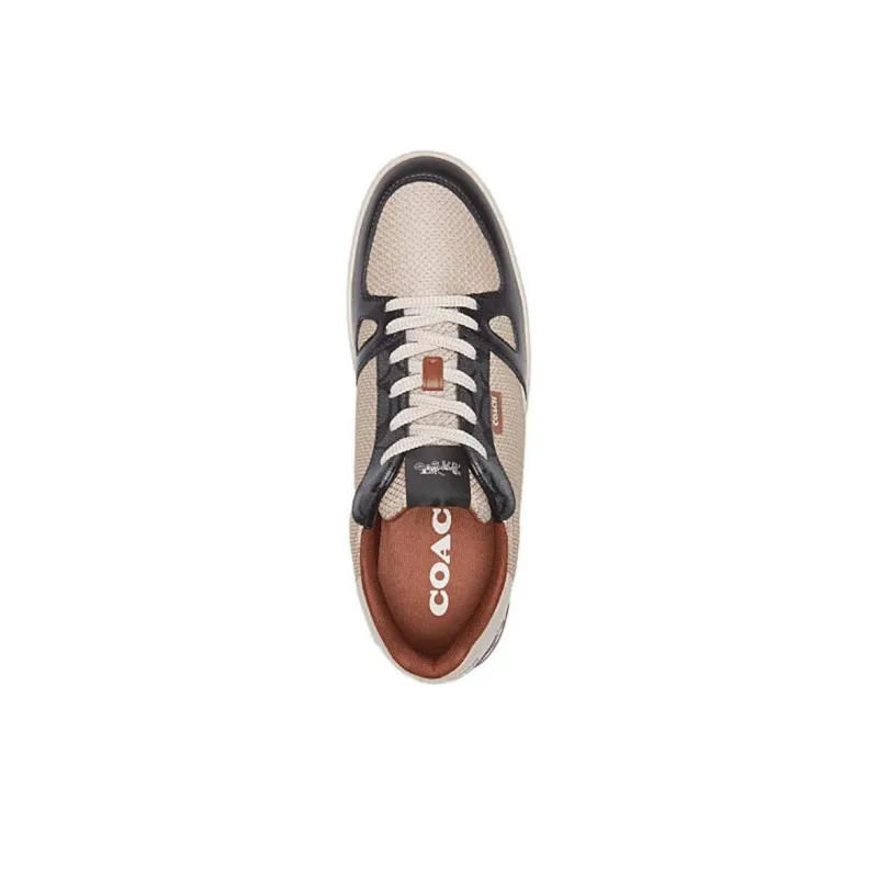 COACH Clip Low Top Skateboard Shoes Men's Brown-4