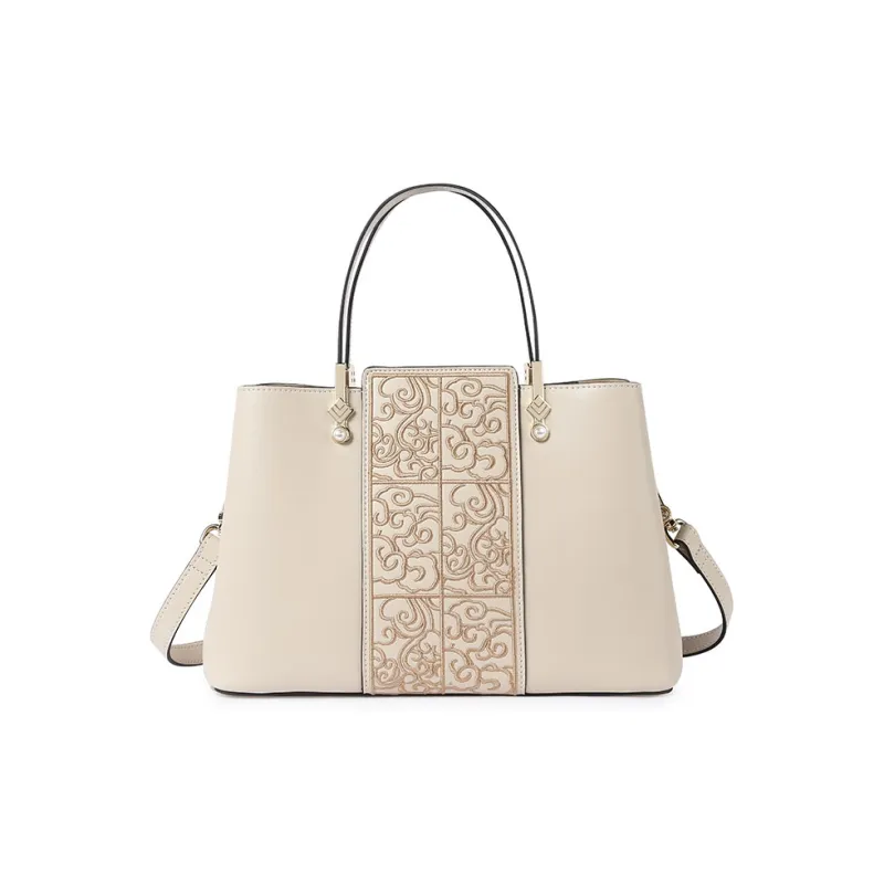 TUCANO Detachable Shoulder Strap One Shoulder Handbag Women's Milk Tea-0