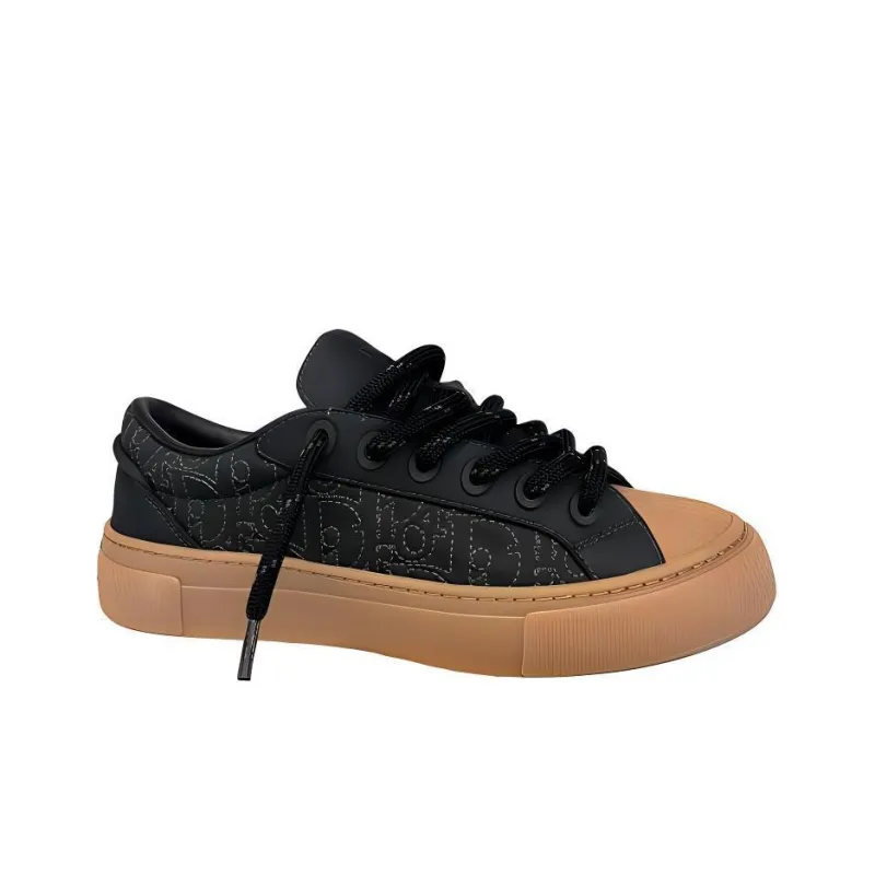 STONE ISLAND x DIOR B33 Low Top Skateboard Shoes Women's Black-1
