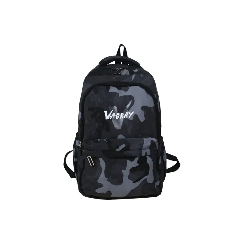 Huangmu Nylon Backpack Regular Unisex Yellow/Blue/Black-3