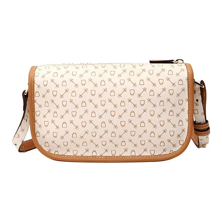 Why Artificial Leather Crossbody Bag, Shoulder Bag Medium Size Women's Coffee/Beige-9