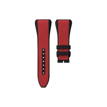 VAGENARI Rubber Plaid Surface Watch Band Rubber Strap Compatibility With Frank Müller VANGUARD V45 Unisex