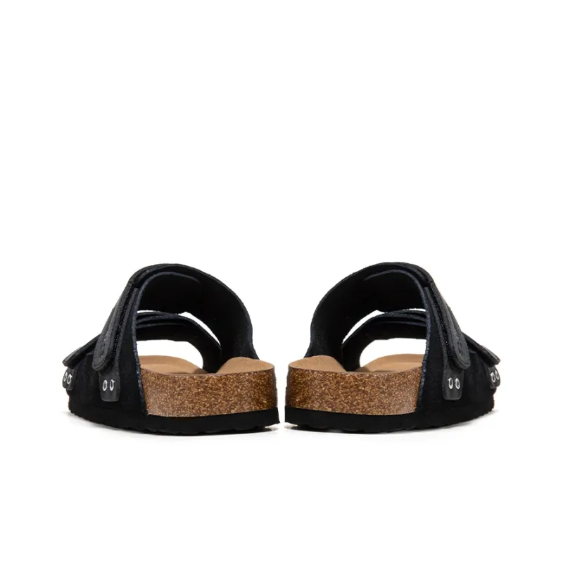 CAMEL Slide Slippers Men's Black-3