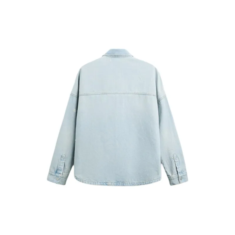 ZARA Denim Jacket Men's Light Blue-1