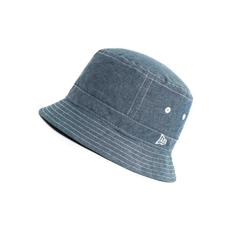 New Era Cotton Bucket Hats Unisex Blue-1