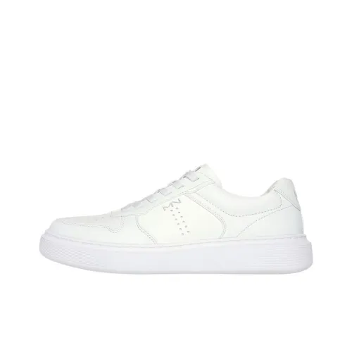 Skechers MARK NASON Anti-Slip Wear-Resistant Low-Top Skateboard Shoes Men's White