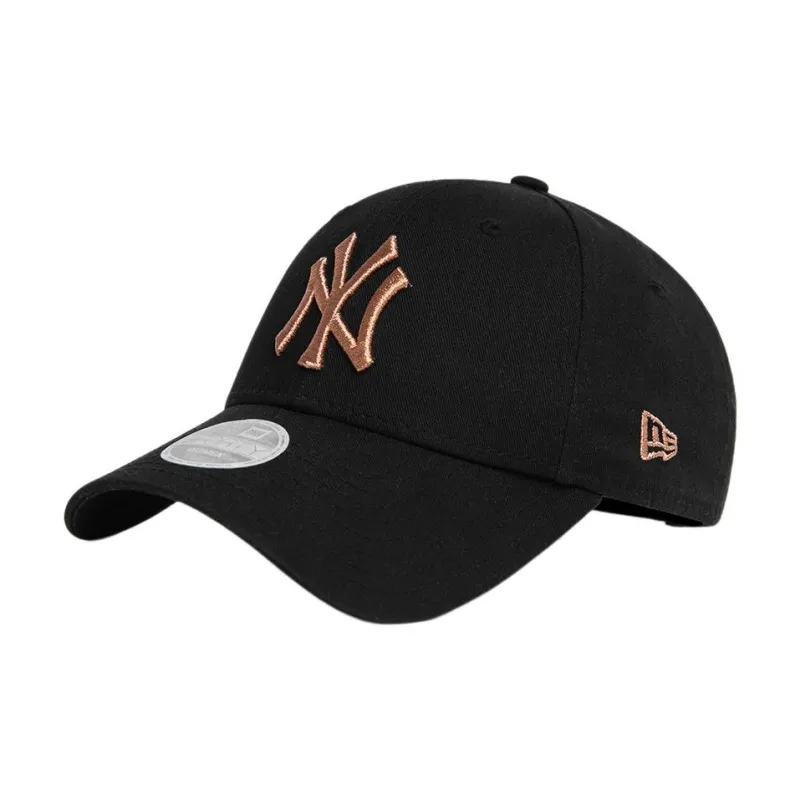New Era Cotton Polypropylene Polyester Baseball Caps Women's Black-0