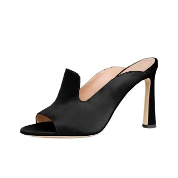 ALBERTA FERRETTI Slide Slippers 9.5cm Women's Black