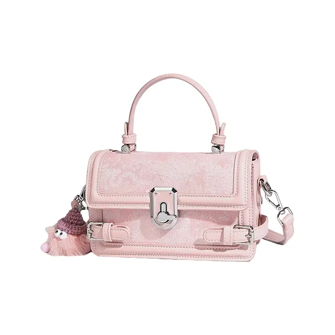 TTaG．baG Microfiber Synthetic Leather One Shoulder Handbag Women's-1