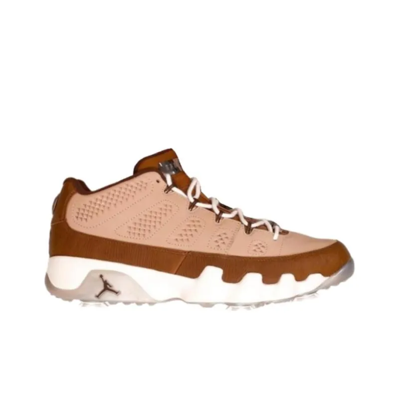 Jordan Air Jordan 9 Vintage Basketball Shoes Men Mid Top Brown Pink-1