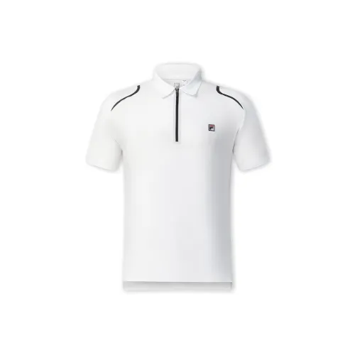 FILA Polo Shirts Men Bright White