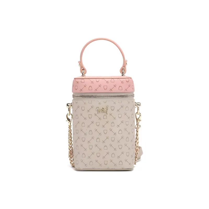 Why PVC Shoulder Bag Women's Apricot & Pink/Coffee & Pink/Coffee & Brown-0