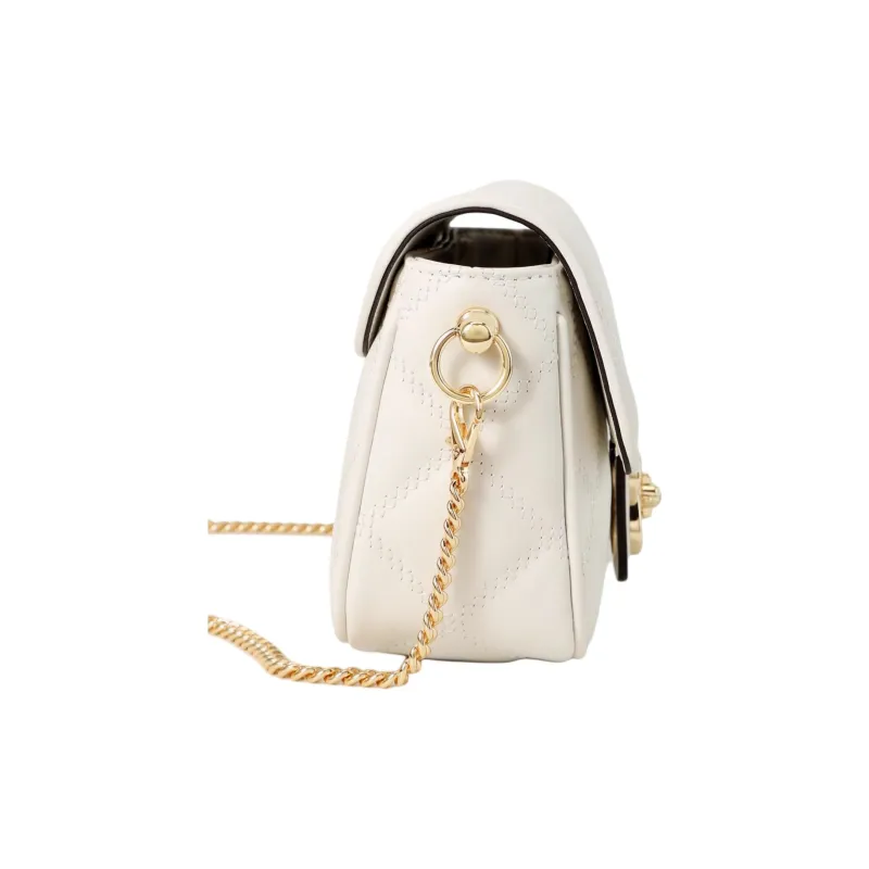 Why Cow Leather Shoulder Bag, Crossbody Bag Small Size Women's Hyacinth Purple/White/Black-8