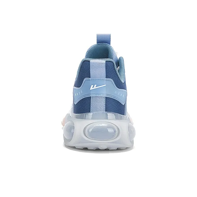Warrior Cushioning Height Increasing Low Top Running Shoes Men's White Light Blue-2