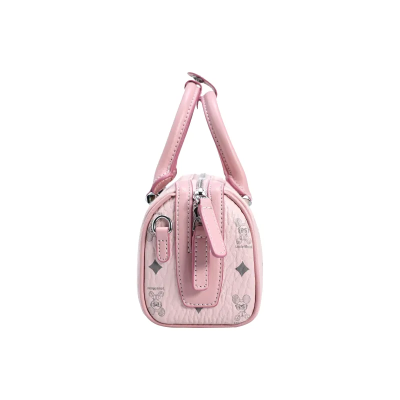ZAVC PU Handbag Trumpets Women's Brown/White Moonlight/Peachy Pink-2