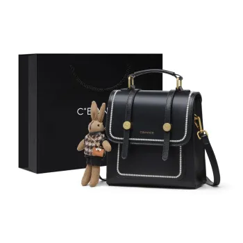 C°BANNER Cow Leather Backpack Regular Women's Black