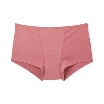 Victoria's Secret PINK PERIOD BOYSHORT PANTY / Soft Begonia Underpants Women's 1 Pack Autumn Begonia