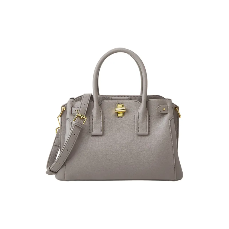 TTaG．baG Cow Leather One Shoulder Handbag Women's White/Black/Khaki/Gray/Blue-8