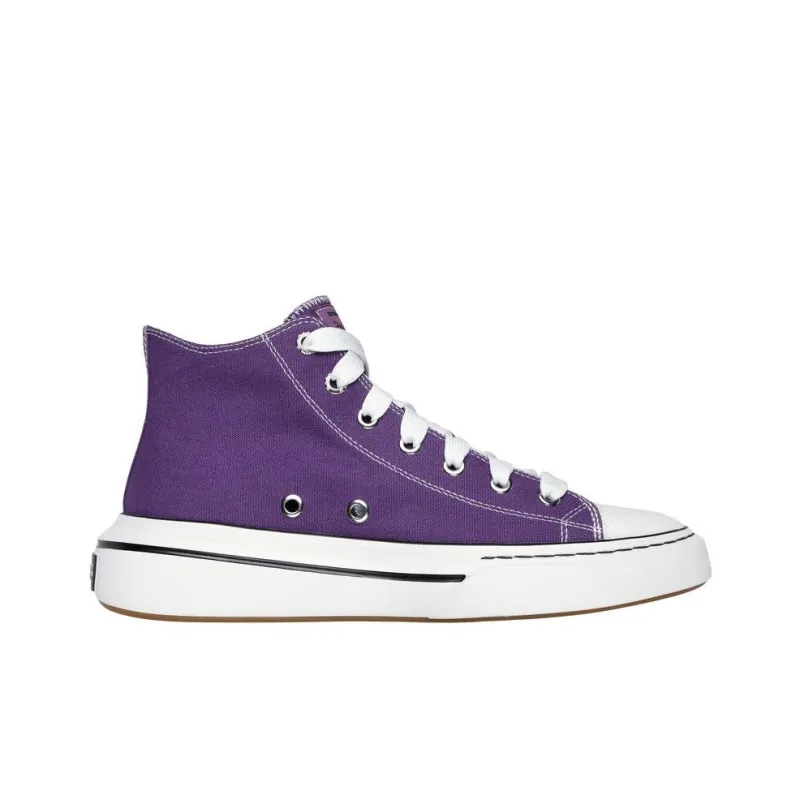 Skechers SNOOP Canvas Shoes Men High-Top Purple-1