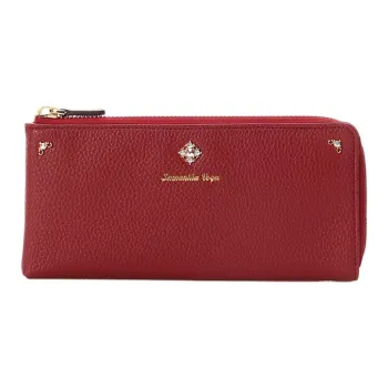 SAMANTHA THAVASA Synthetic Leather Bonded Polyester Wallet Women's Burgundy