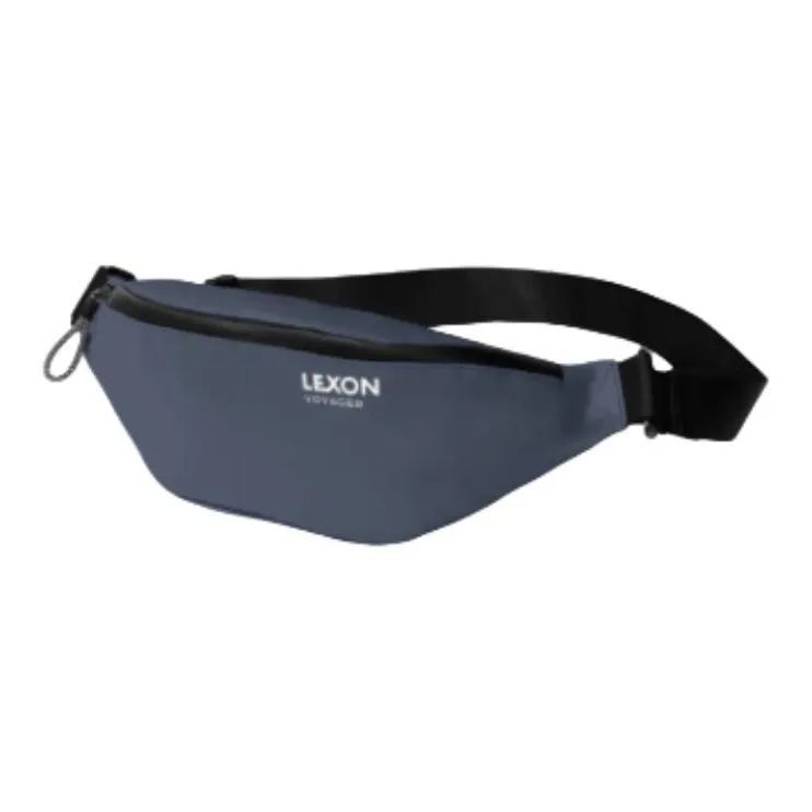 LEXON Waterproof Fabric Fanny Pack Regular Unisex Orange/Dark Blue-8