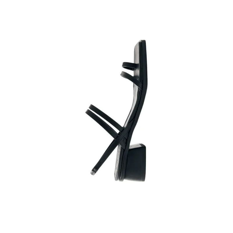 ALOHAS Marlowe Black Strap Sandals 5cm Women's Black-2