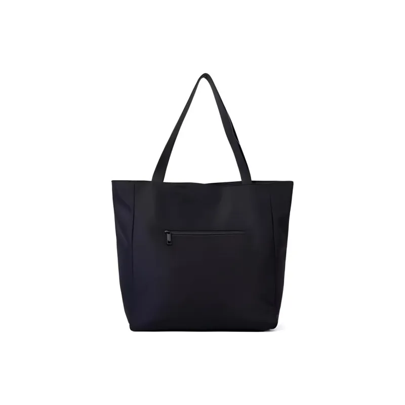 Why Fabric Tote Bag, Shopping Bag, Shoulder Bag, Handbag Large Size Women's Black-3