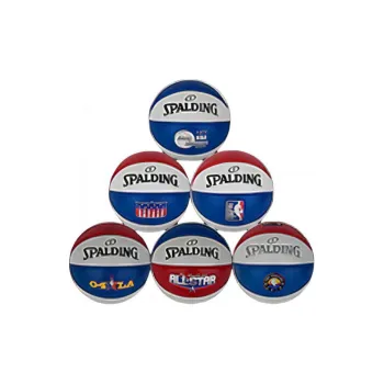 SPALDING PU Basketball Red Blue White Stripes Size 1 Training Unisex