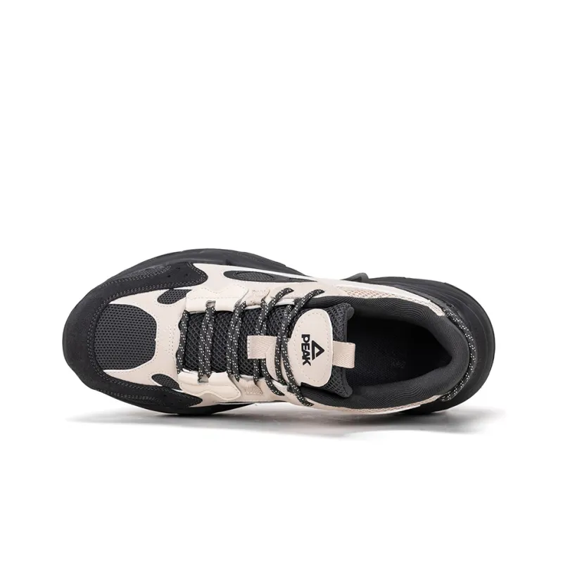 PEAK Chunky Sneakers Men Low Top Gray-3