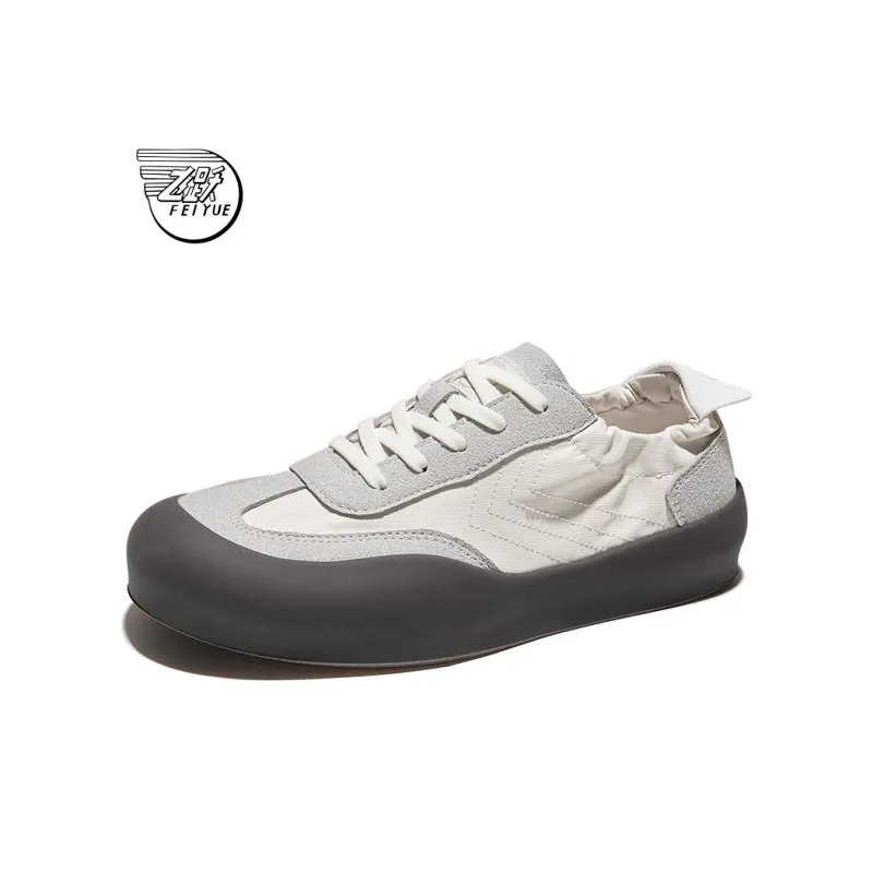Feiyue Vintage German Training Durable Breathable Low-Top Casual Shoes Women's Beige-1