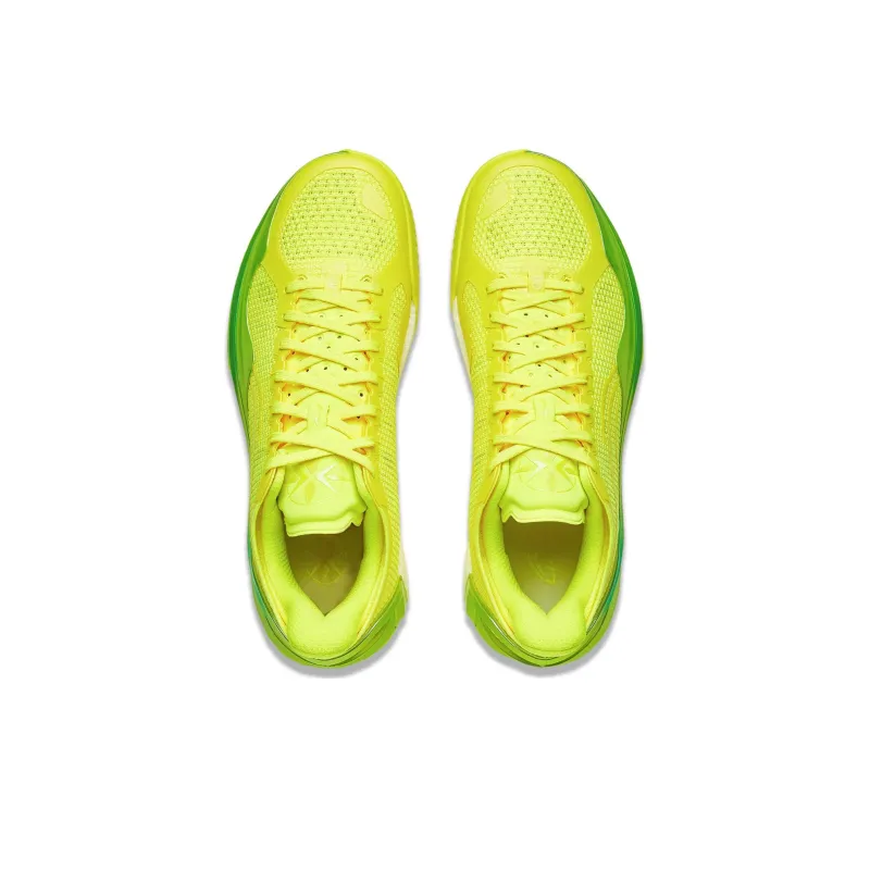 LiNing Blade 4V2 Cushioning Slip Resistant Support Lightweight Rebound Low Top Basketball Shoes Men's Yellow-4