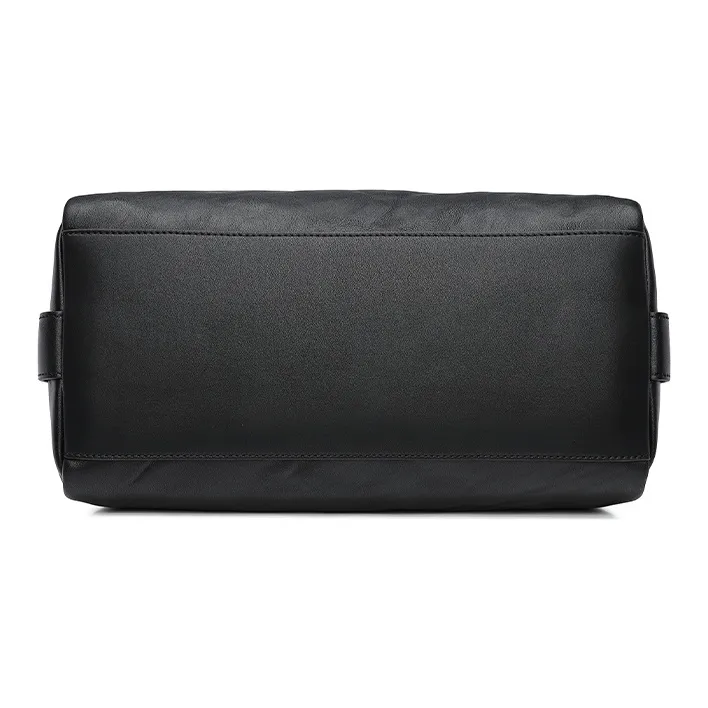 GOLDLION Cow Leather Shoulder Bag, Crossbody Bag Men's Black-3