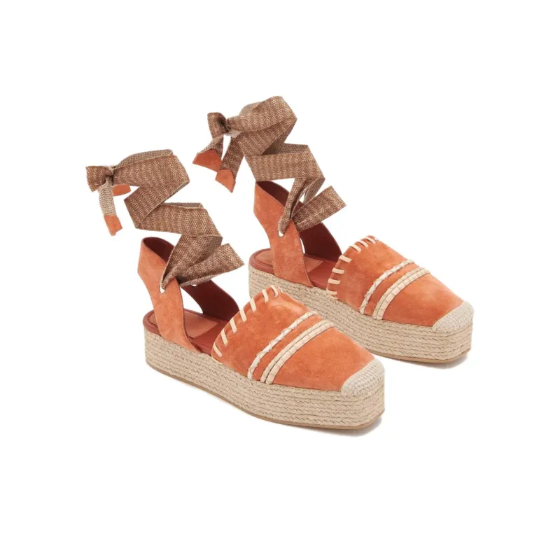 Ulla Johnson Concha Casual Single Shoes Women's Orange-3