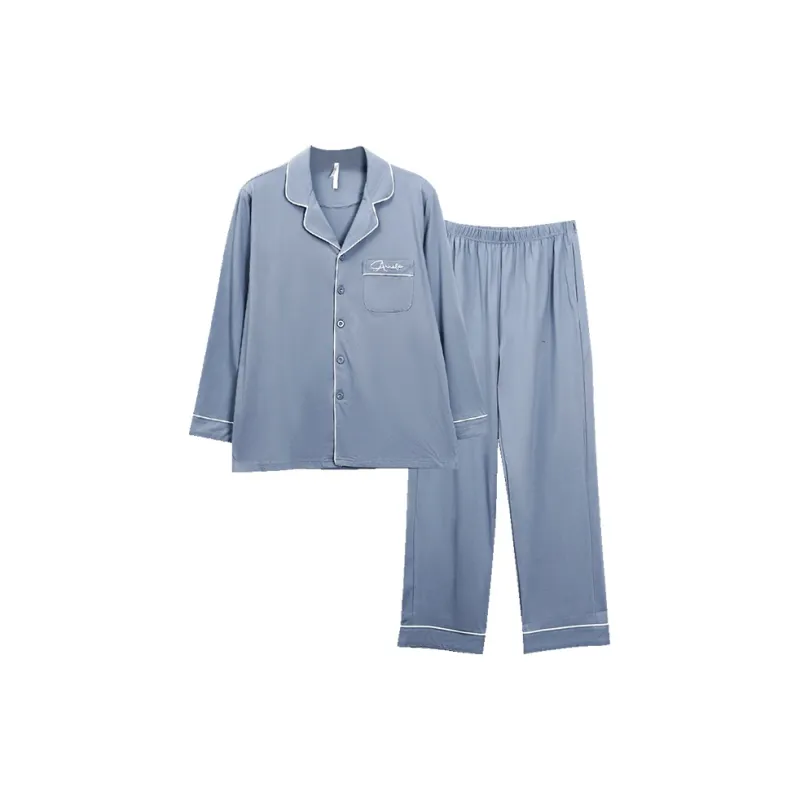 Red Beans At Home Pajama Set Men's-2