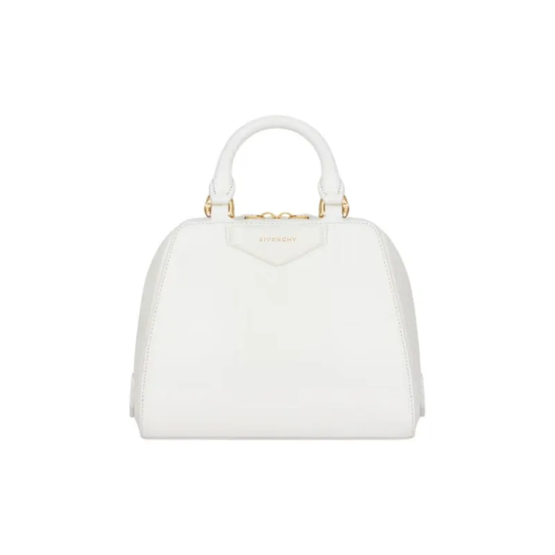 GIVENCHY Shiny Buffalo Leather Shoulder Bag Crossbody Bag Handbag Extra Mini Women's White-0