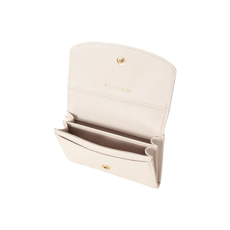 SAMANTHA THAVASA Synthetic Leather Card Holder Women's Ecru-5
