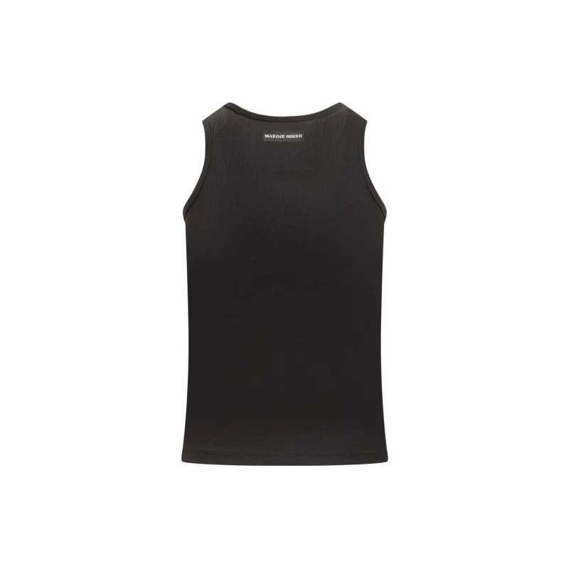 Marine Serre Crescent Moon Embroidered Crewneck Tank Top-1