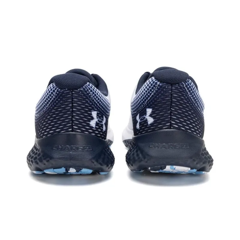Under Armour Anti Slip Wear Resistant Low Top Casual Running Shoes Men's White Blue-4