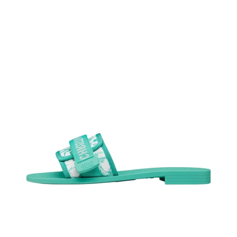 DIOR DIORIVIERA Slide Slippers Women's Tiffany Blue Color-0