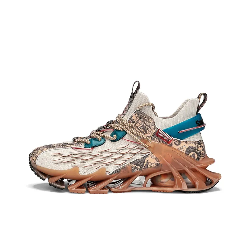 Prince McQueen Shock Absorbers With Slip Resistant Features Low Top Running Shoes Men's-0