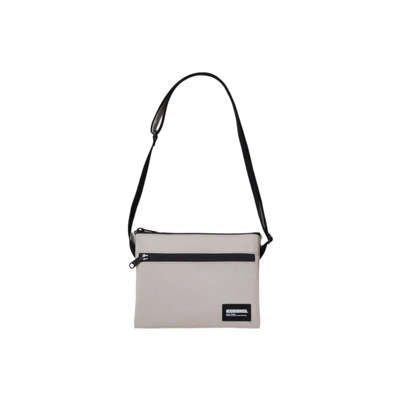 NEIGHBORHOOD Polyester Shoulder Bag, Crossbody Bag Mini Unisex Light Umber/Olive Umber/Black-0