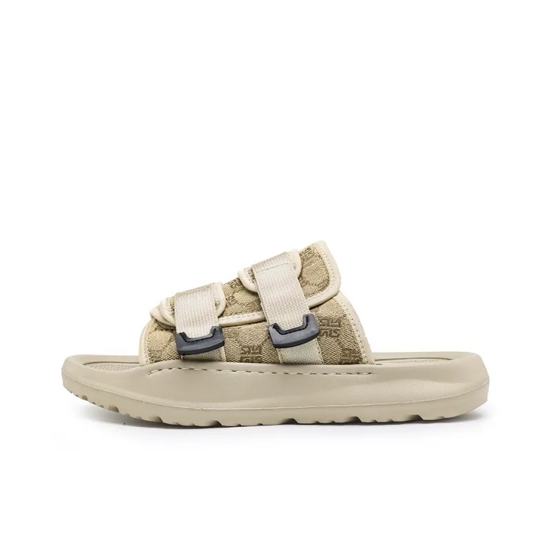 X-ZONE Stitching Slip-Resistant Abrasion-Resistant Slide Slippers Men's-0