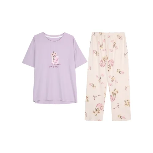 XIN1BU Pajama Set Women's Dream Purple