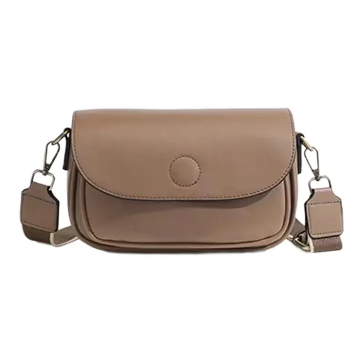 BRINCH Pu Shoulder Bag Unisex Black/Brown/Khaki-1