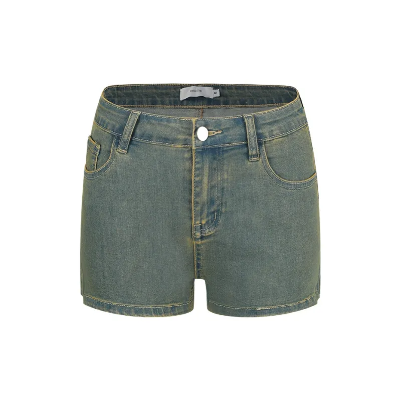 Barb Chill Denim Shorts Women's Vintage Blue-1