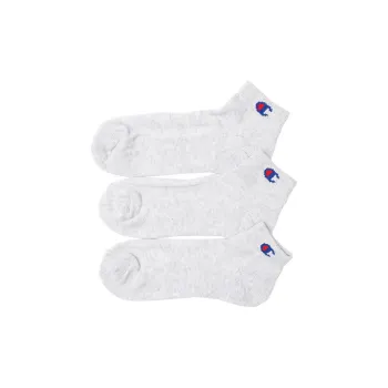 Champion SS24 Ankle Socks Men's 3 Pack Silver Gray