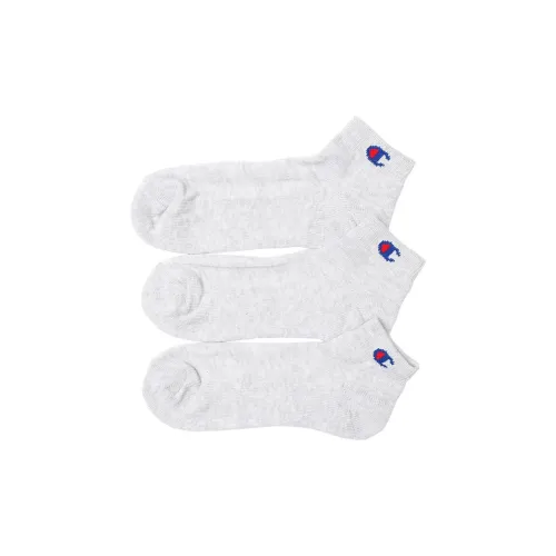 Champion SS24 Ankle Socks Men's 3 Pack Silver Gray
