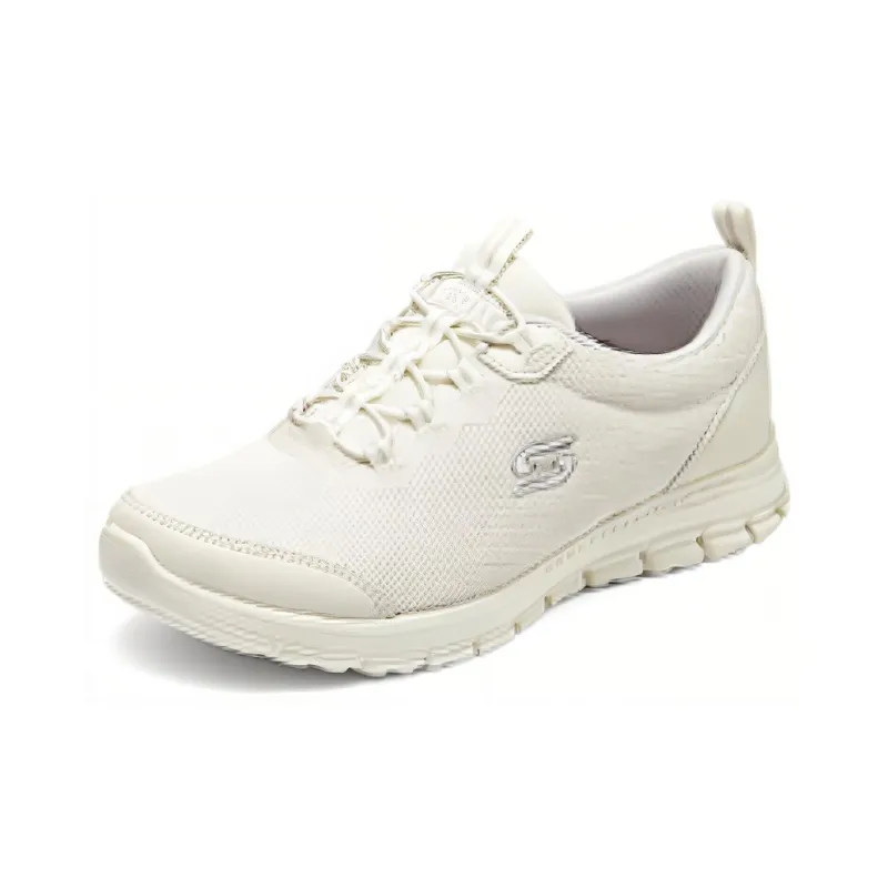 Skechers Cushioning Breathable Lightweight Low Top Casual Shoes Women's Ivory-2