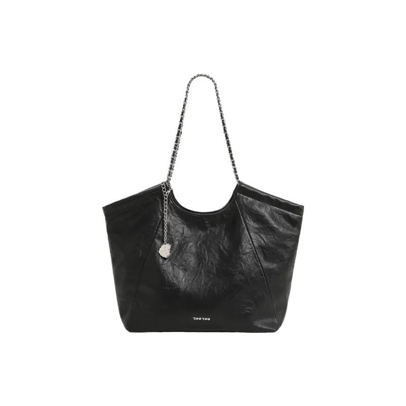 TOUTOU PU Shoulder Bag Tubas Women's Oreo Black-0